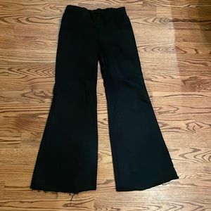 Free People Size 31 curvy black jeans